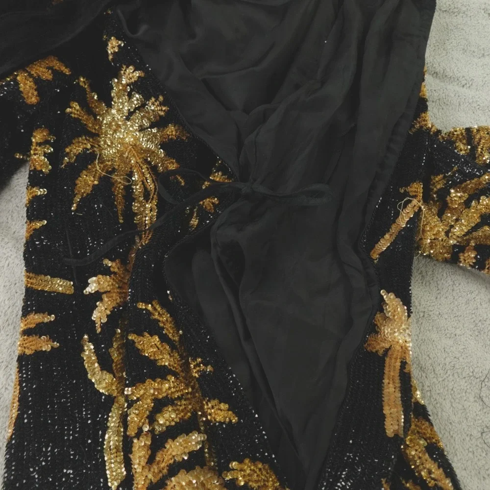 Retrofete Dress Gabrielle‎ Sequin Palm Robe